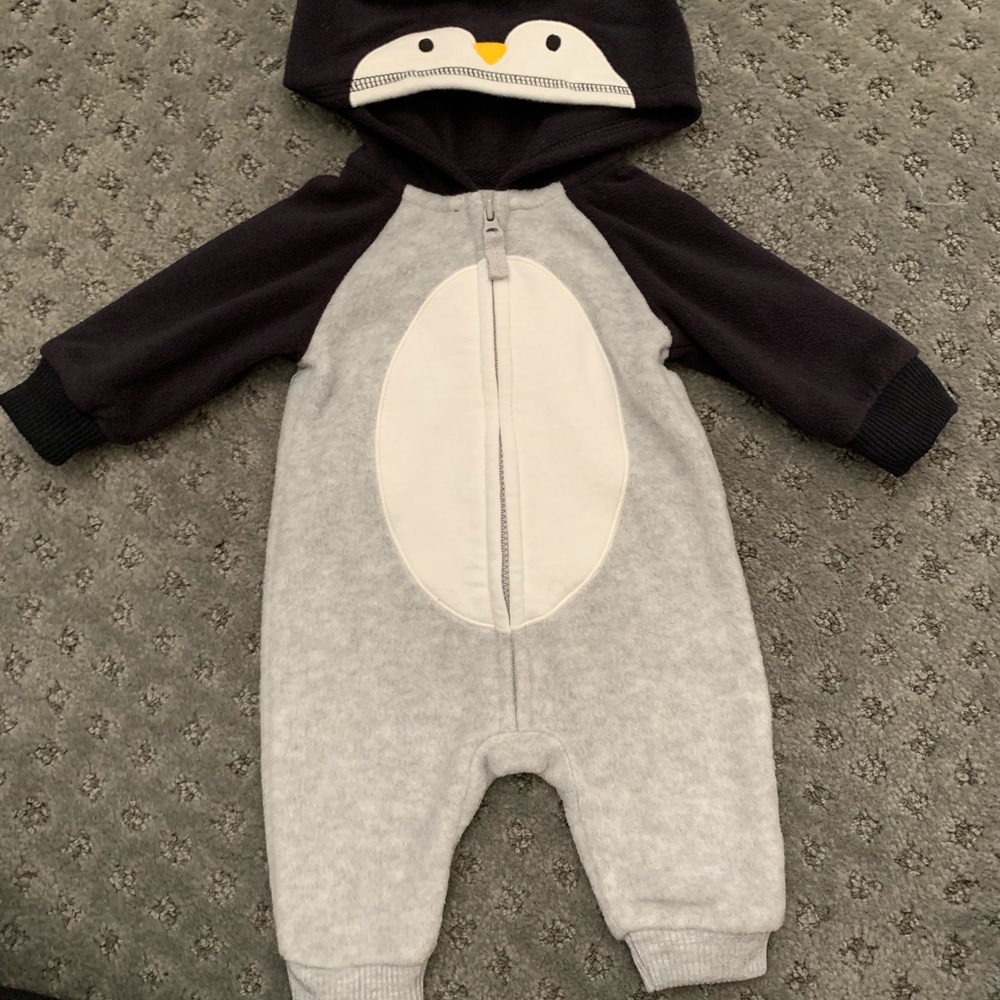 Carter’s penguin hooded zip up